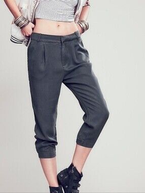 Free People Cool & Clean Harem Cropped Trouser Size 12